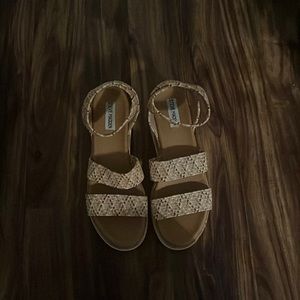 Womens Steve Madden Bandi Platform Sandals Tan